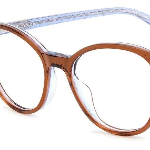 Kate Spade Aggie 3LG Eyeglasses Frame – Brown/Blue 50 mm 